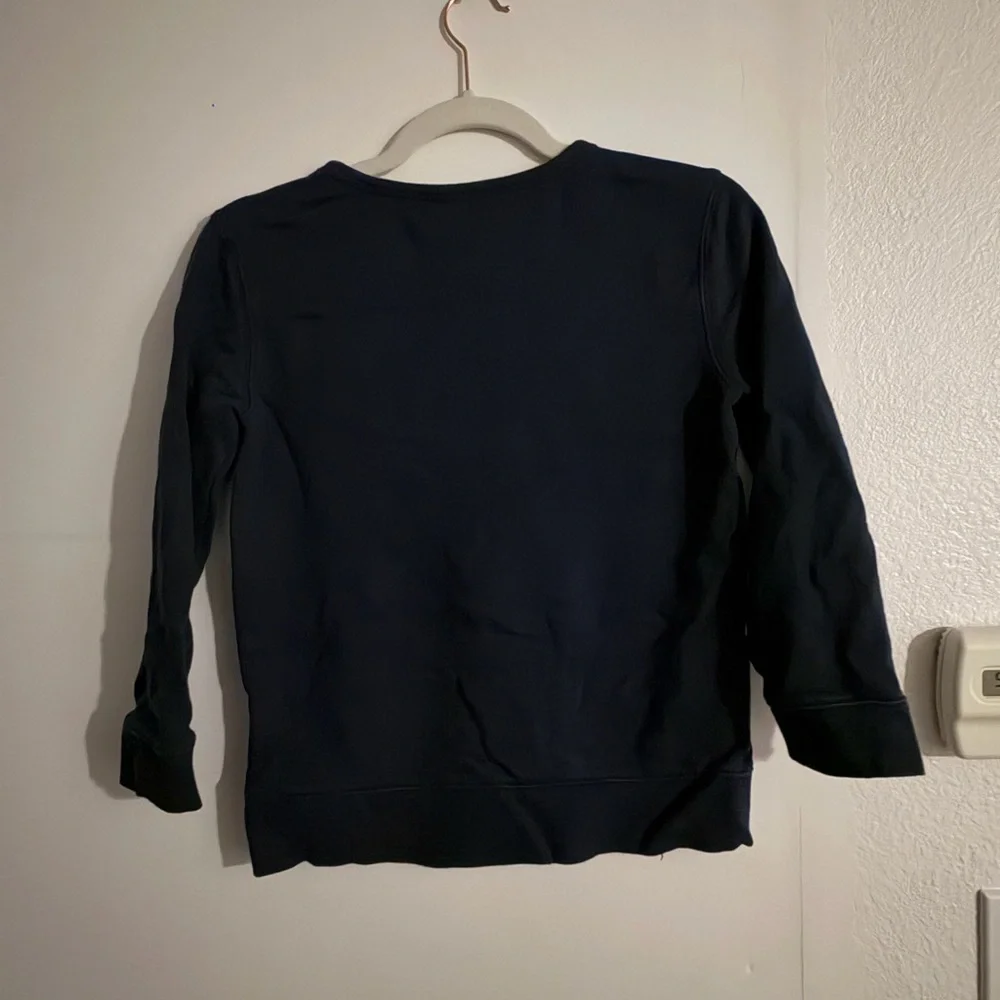 Draper James Be Kind Y'all Navy Blue Sweatshirt XS - Picture 7 of 7